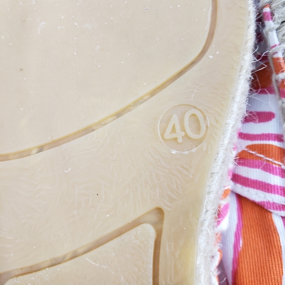 Haus of Assembly Pink Orange Jute Espadrilles EU40 - Picture 9 of 10